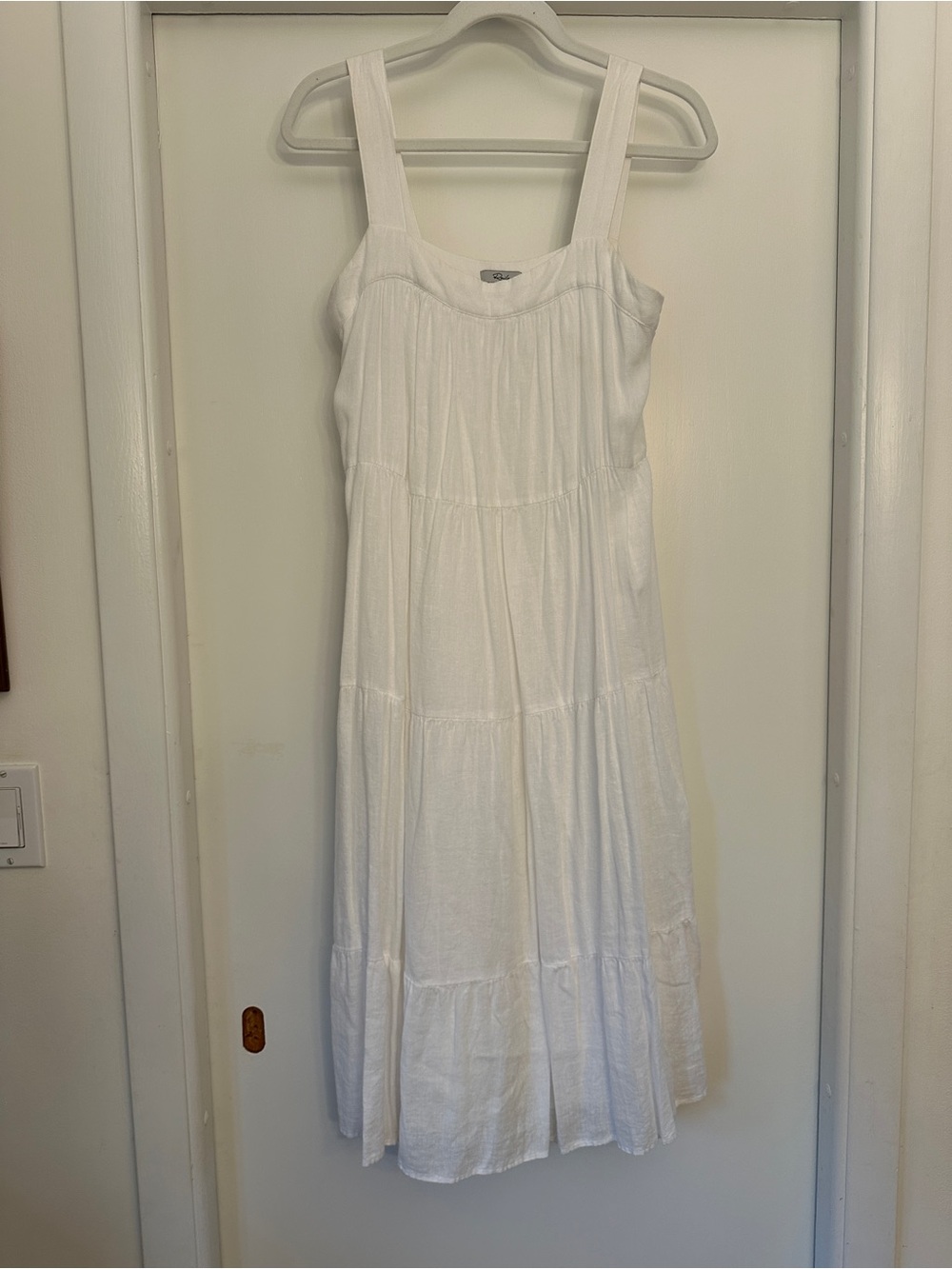 Rails White Tiered Maxi Sundress
